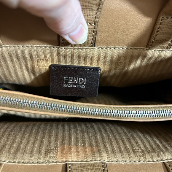 FENDI Petite 2Jours brown leather Tote - Picture 12 of 14